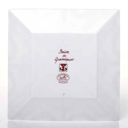 Hermes Porcelain Balcon du Guadalquivir Square Plate 3 of 6