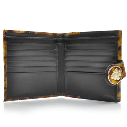 Gucci Patent Tortoise Compact Hysteria Wallet 6 of 9