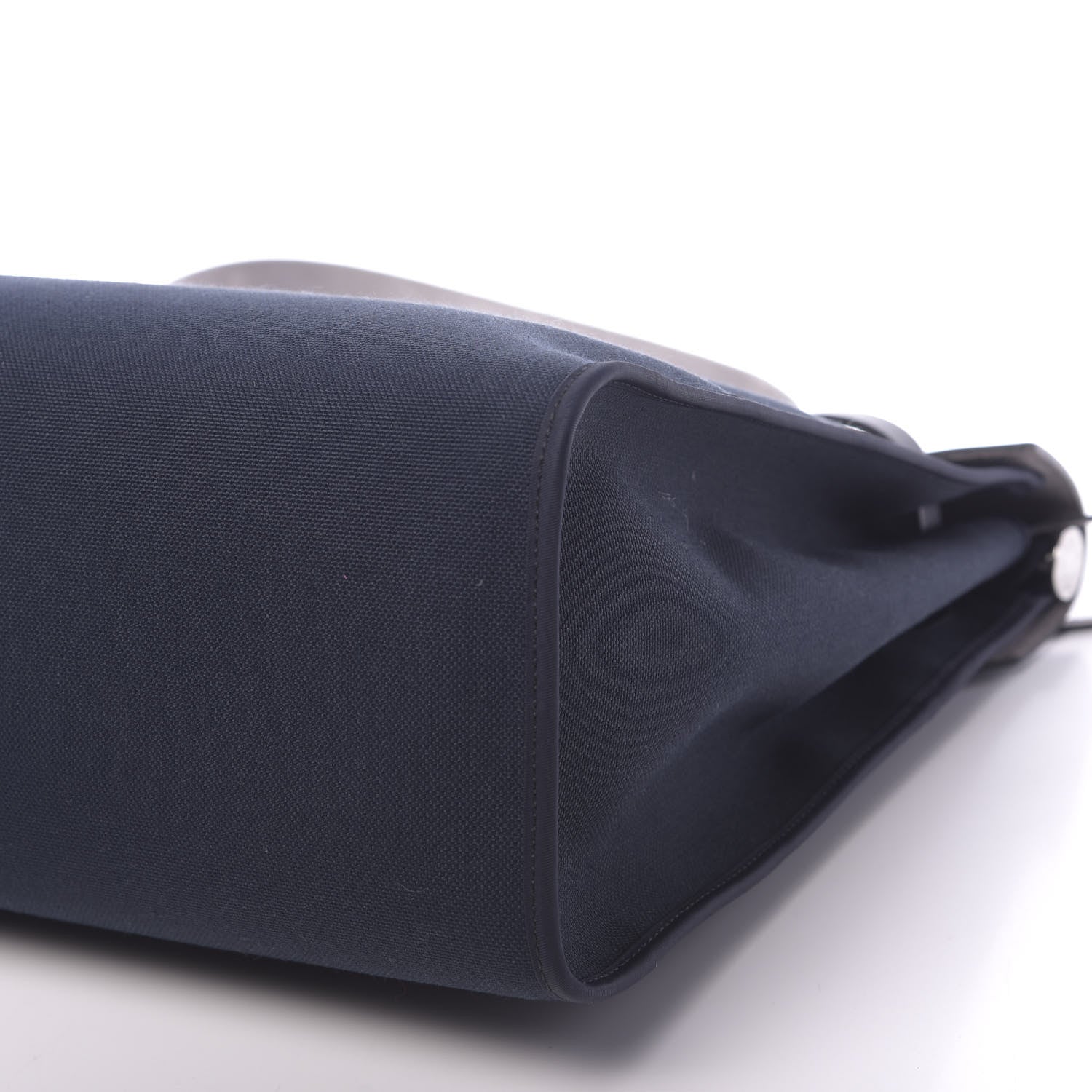 Hermes Toile Vache Calfskin Herbag Zip 39 GM Bleu Indigo 11 of 15