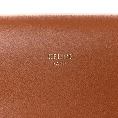 Celine Triomphe Canvas Lambskin Phone Pouch With Flap Tan 6 of 13