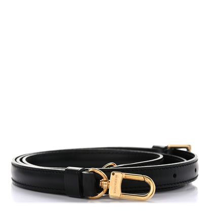 Louis Vuitton Calfskin 16mm Adjustable Shoulder Strap Black 1 of 3