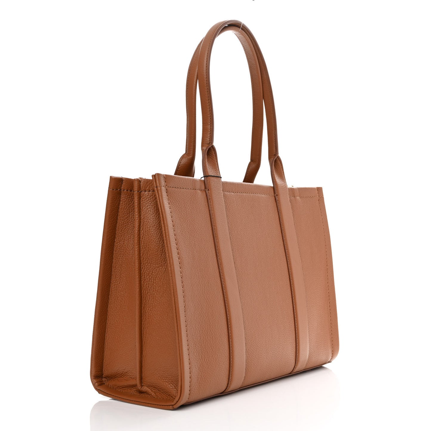 Grained Calfskin Large The Leather Work Tote Bag Argan Oil