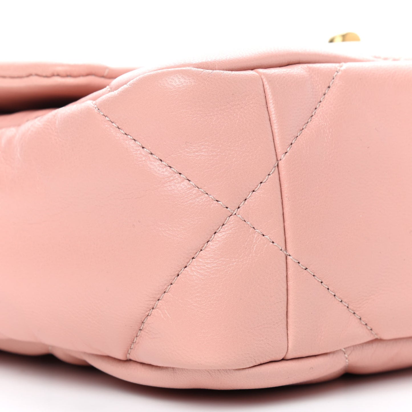 Goatskin Quilted Medium Chanel 19 Flap Light Pink
