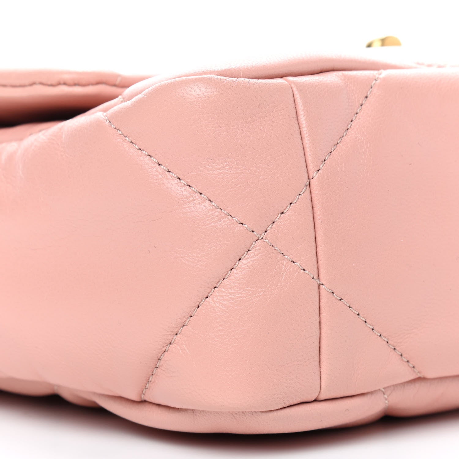 Chanel Goatskin Quilted Medium Chanel 19 Flap Light Pink 8 of 9