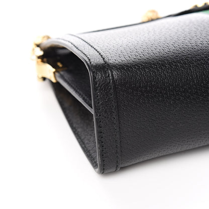 Gucci Calfskin GG Web Small Ophidia Chain Shoulder Bag Black 8 of 10