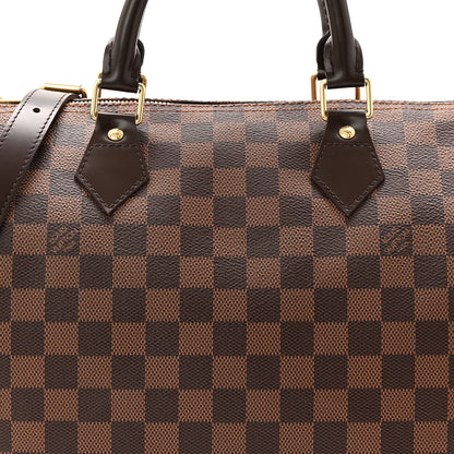 Louis Vuitton Damier Ebene Speedy Bandouliere 30 8 of 10