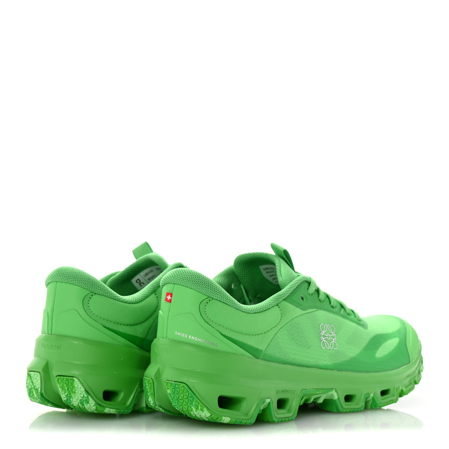 Loewe X ON Canvas Mesh Mens Cloudventure Sneakers 8 Grass Green 5 of 9