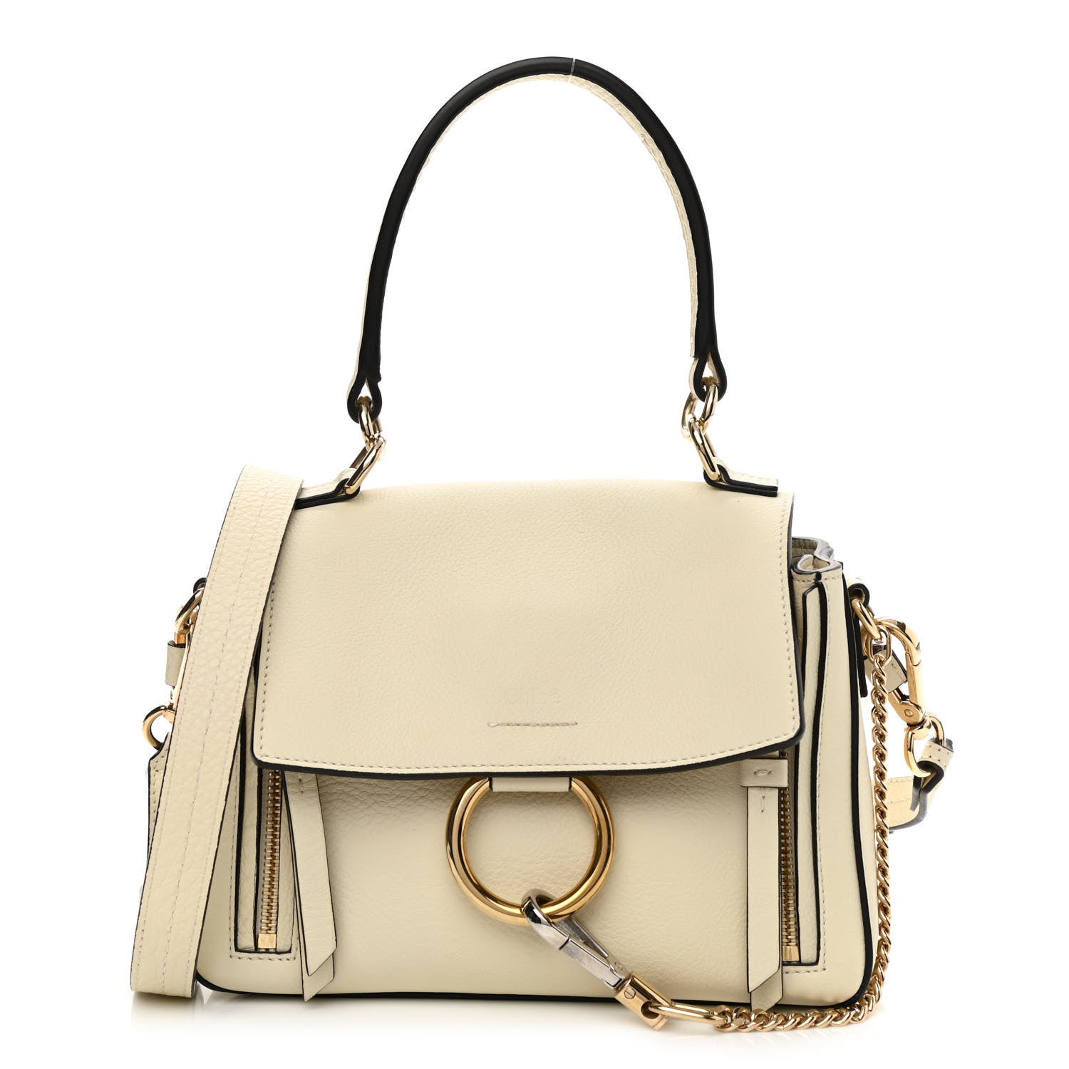 Chloe Calfskin Mini Faye Day Shoulder Bag Off White 1 of 11