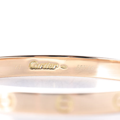 Cartier 18K Yellow Gold LOVE Bracelet 18 5 of 9