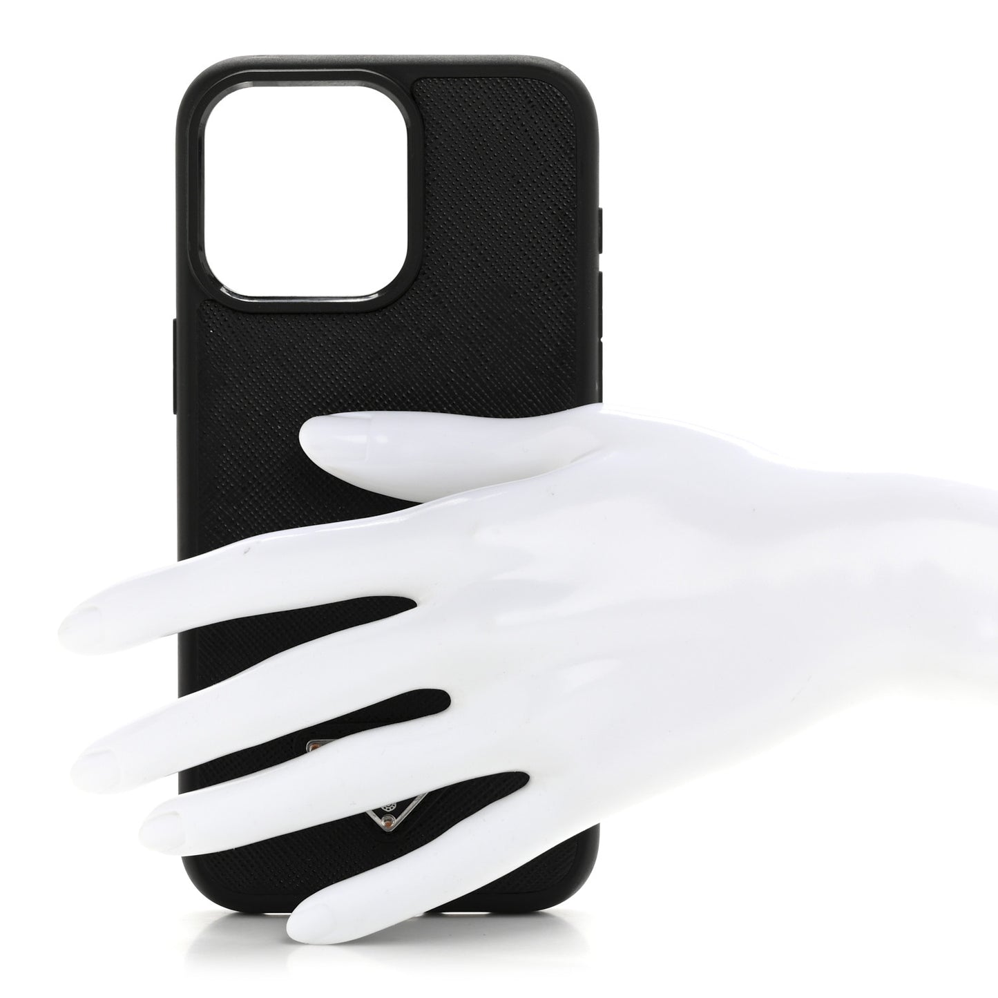 Saffiano Metal iPhone 13 Pro Max Case Black