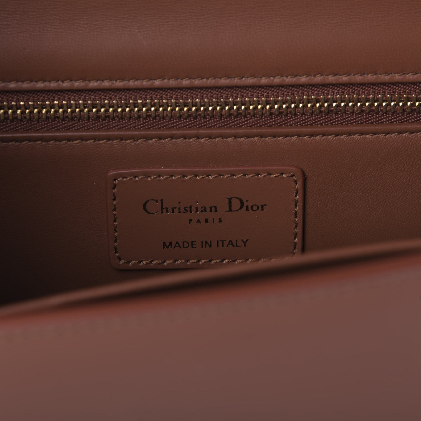 Calfskin 30 Montaigne Flap Bag Dark Tan