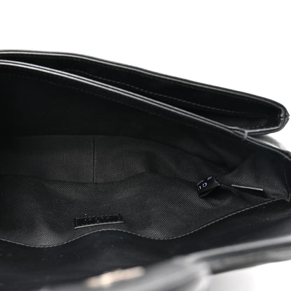 Gucci Calfskin Matelasse Monochrome GG Marmont Crossbody Shoulder Bag Black 6 of 15