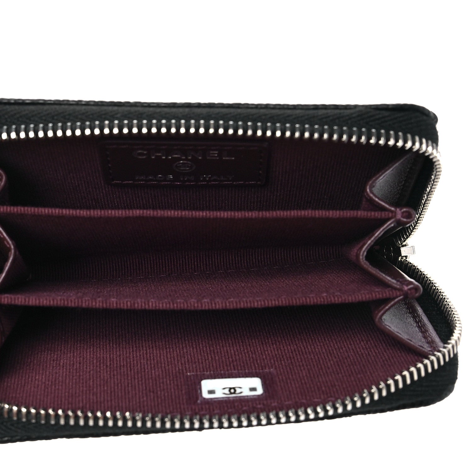 Chanel Caviar Quilted Zip Coin Purse Black 5 of 8