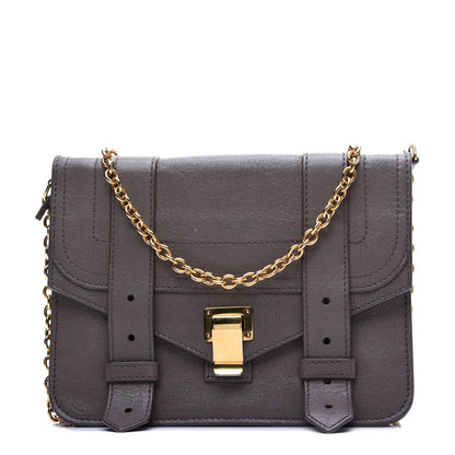 Proenza Schouler Lambskin PS1 Large Chain Wallet Smoke 1 of 11
