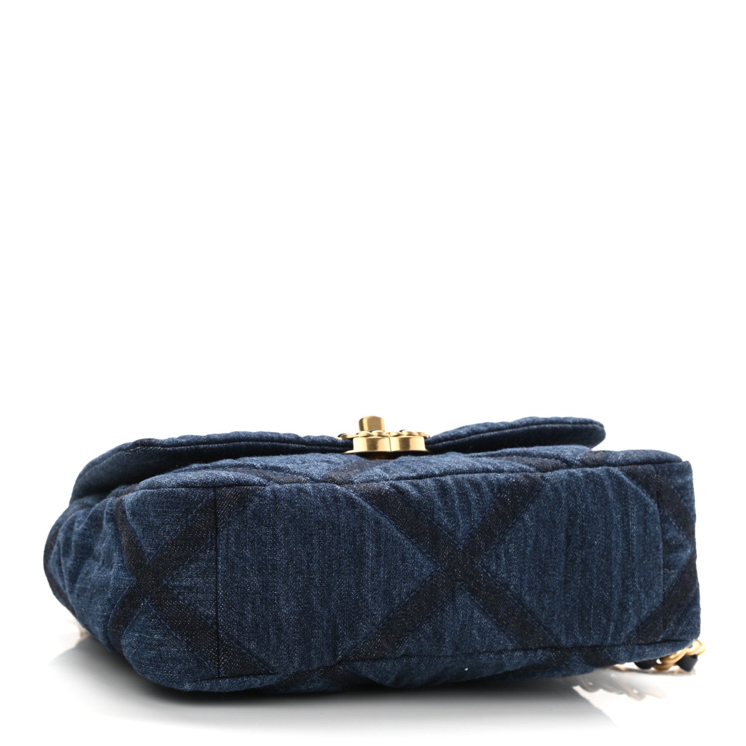 Chanel Denim Quilted Medium Chanel 19 Flap Blue 3 of 9