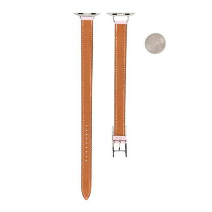 Hermes Swift 42mm Apple Watch Double Tour Hapi Band Mauve Pale 2 of 6