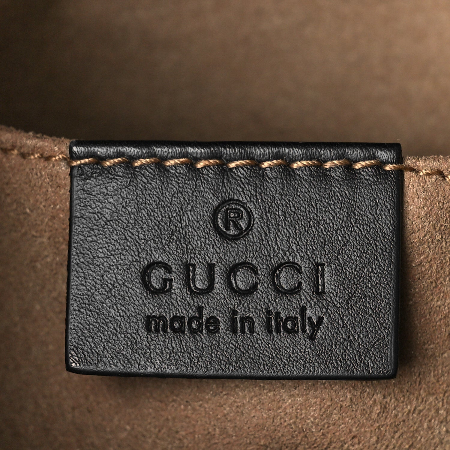 Gucci GG Supreme Monogram Calfskin Padlock Backpack Beige Cuir Black 6 of 9