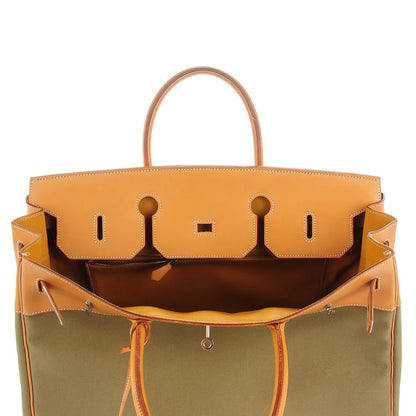 Hermes Natural Barenia Toile Birkin 40 7 of 32