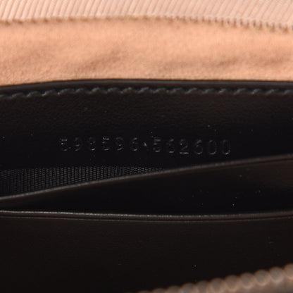 Gucci Calfskin Matelasse Mini GG Marmont Chain Crossbody Bag Black 7 of 10