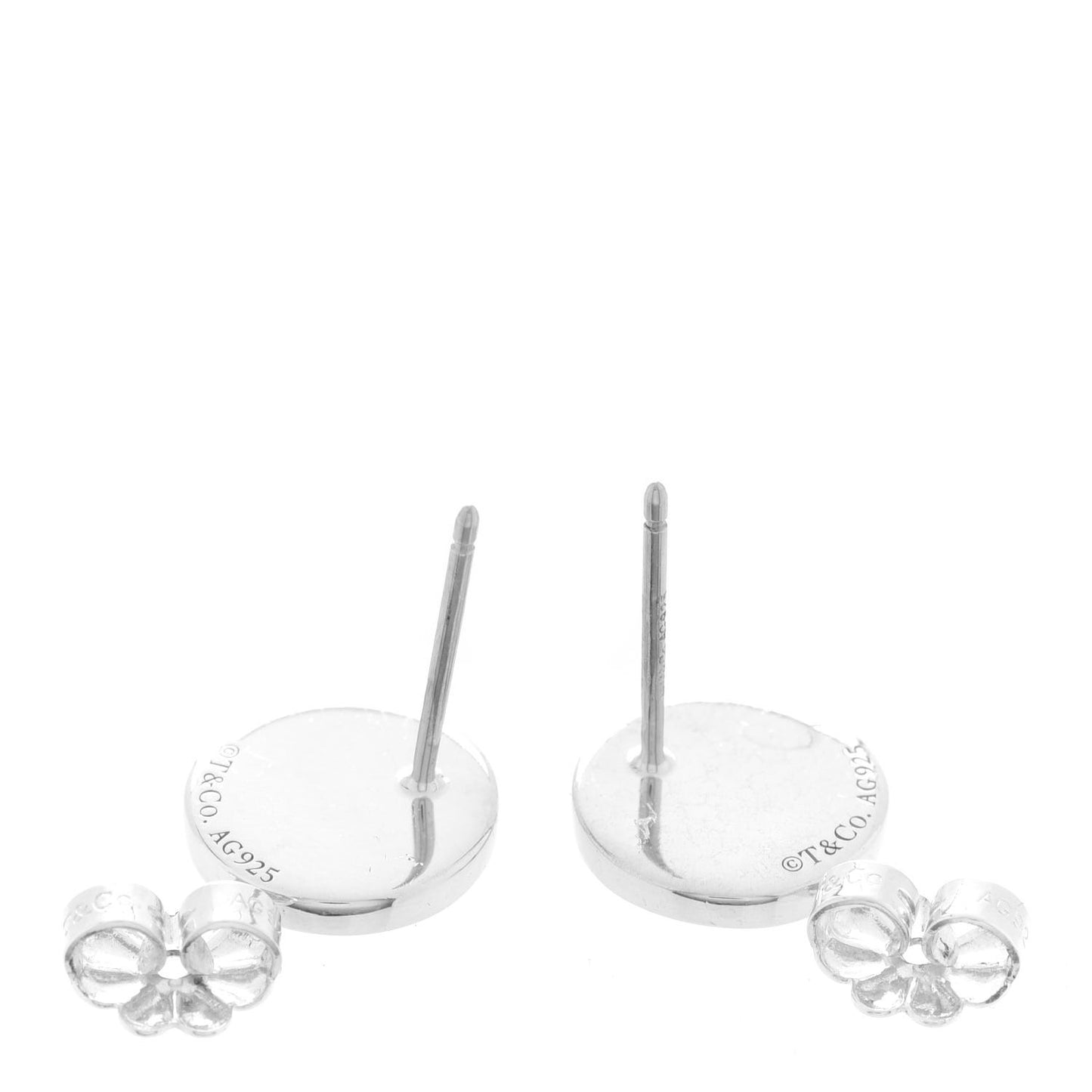 Sterling Silver Atlas Round Earrings