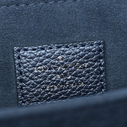 Louis Vuitton Metallic Empreinte Monogram Giant Pochette Metis Navy Nacre 6 of 8