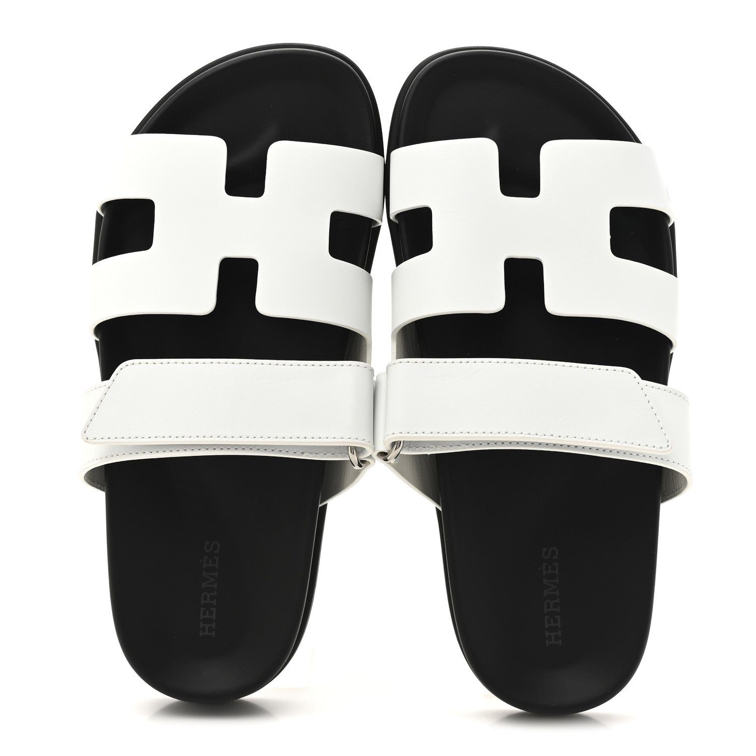 Hermes Calfskin Womens Chypre Sandals 36 White 2 of 10
