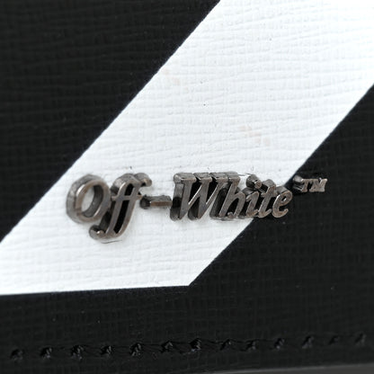 Off-White Saffiano Striped Mini Diag Bag Black White 11 of 11