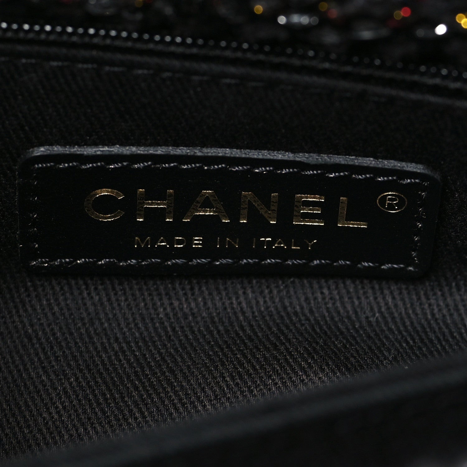 Chanel Tweed Sequin Mini Coco Handle Flap Black 6 of 10
