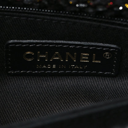 Chanel Tweed Sequin Mini Coco Handle Flap Black 6 of 10