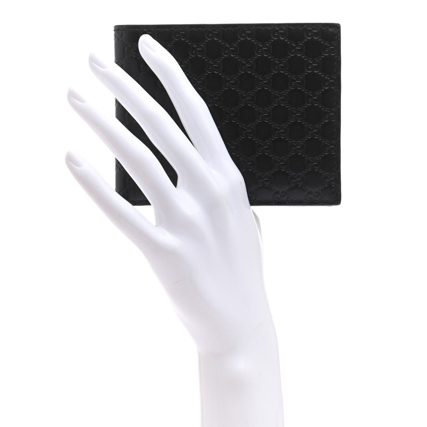 Microguccissima Bi-Fold Wallet Black