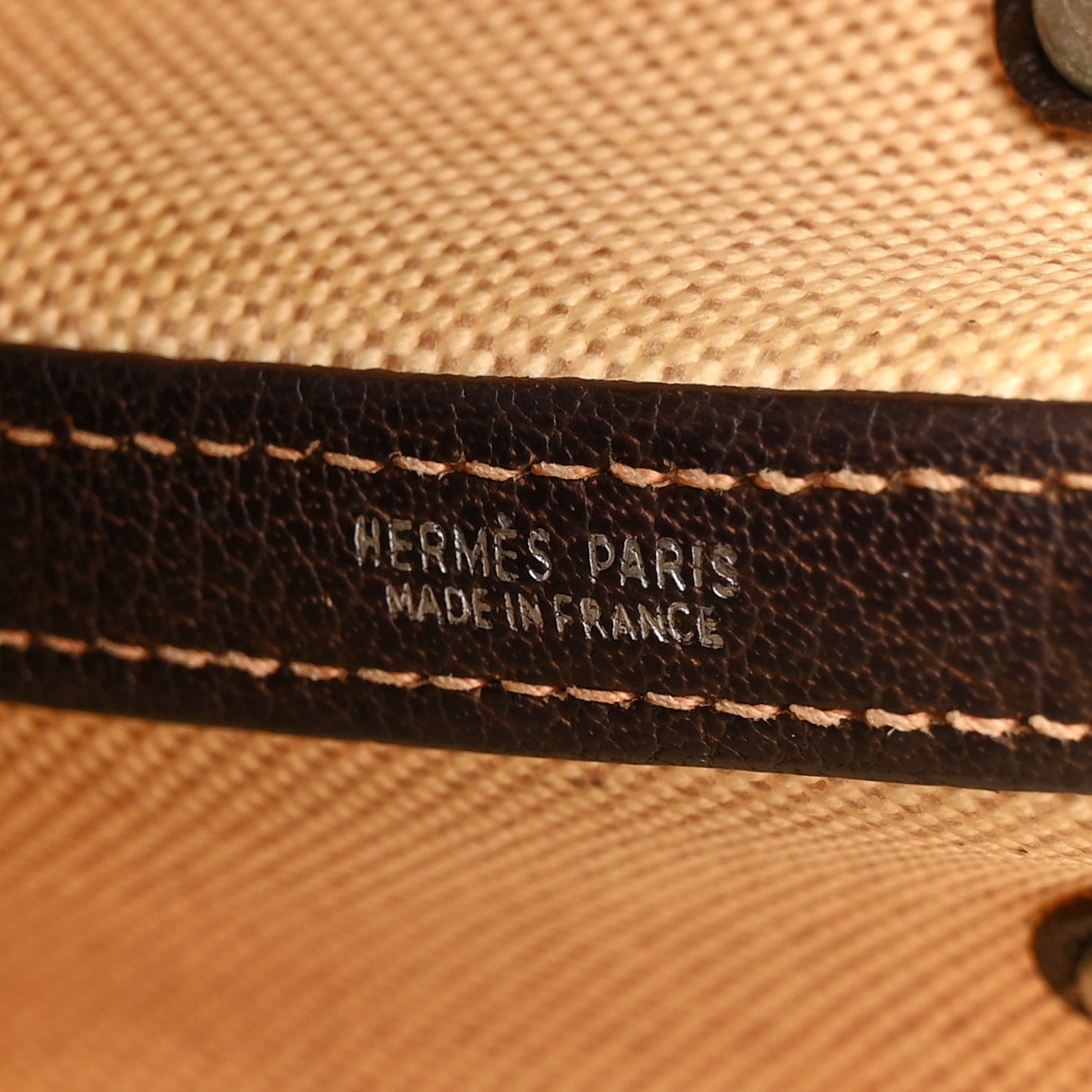 Hermes Buffle Skipper Toile Garden Party 30 TPM Marron Fonce 6 of 16