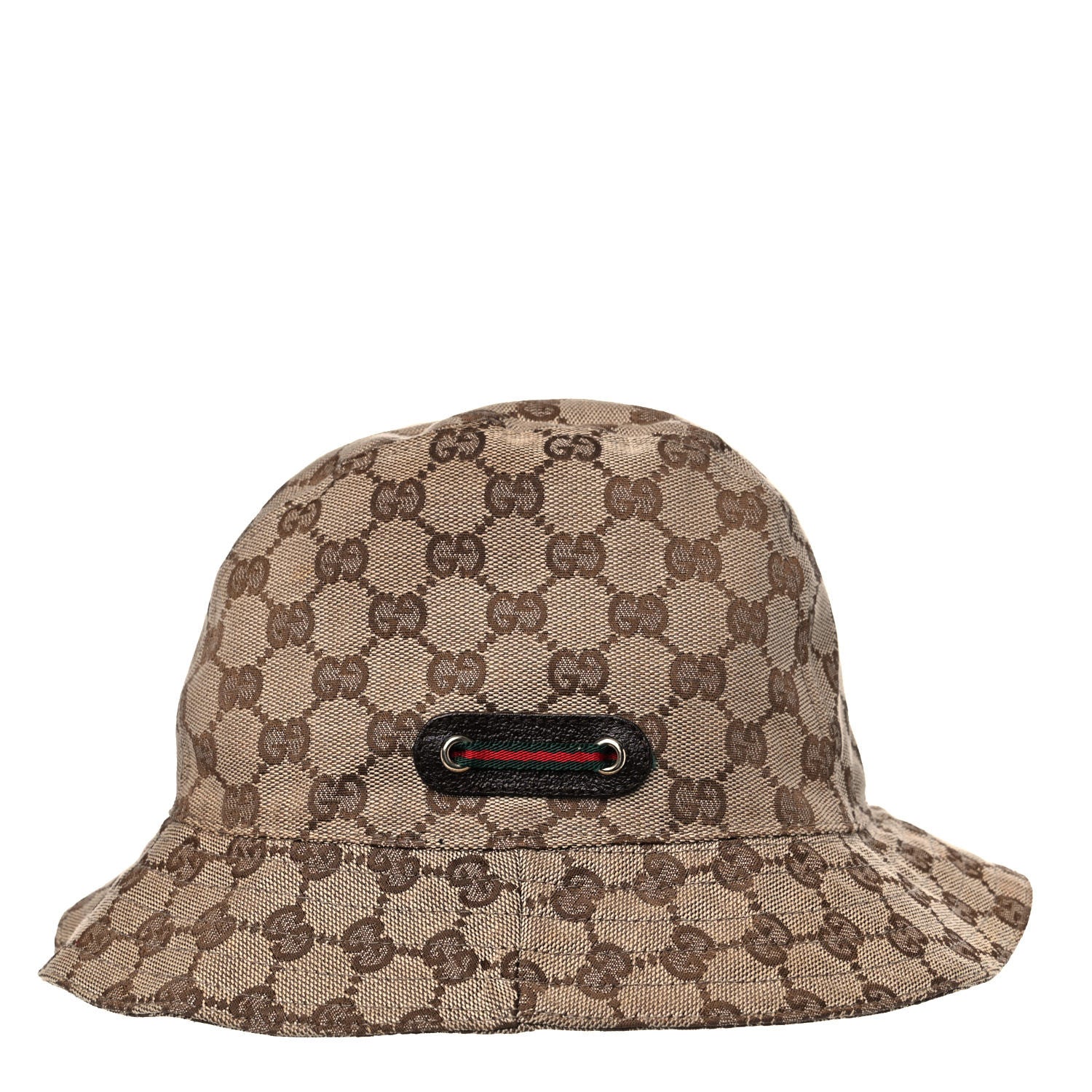 Gucci Monogram Web Bucket Hat S Brown 4 of 9