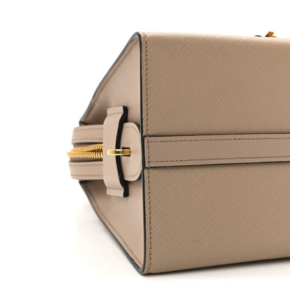 Prada Saffiano City Calf Small Esplanade Tote Cammeo 8 of 9
