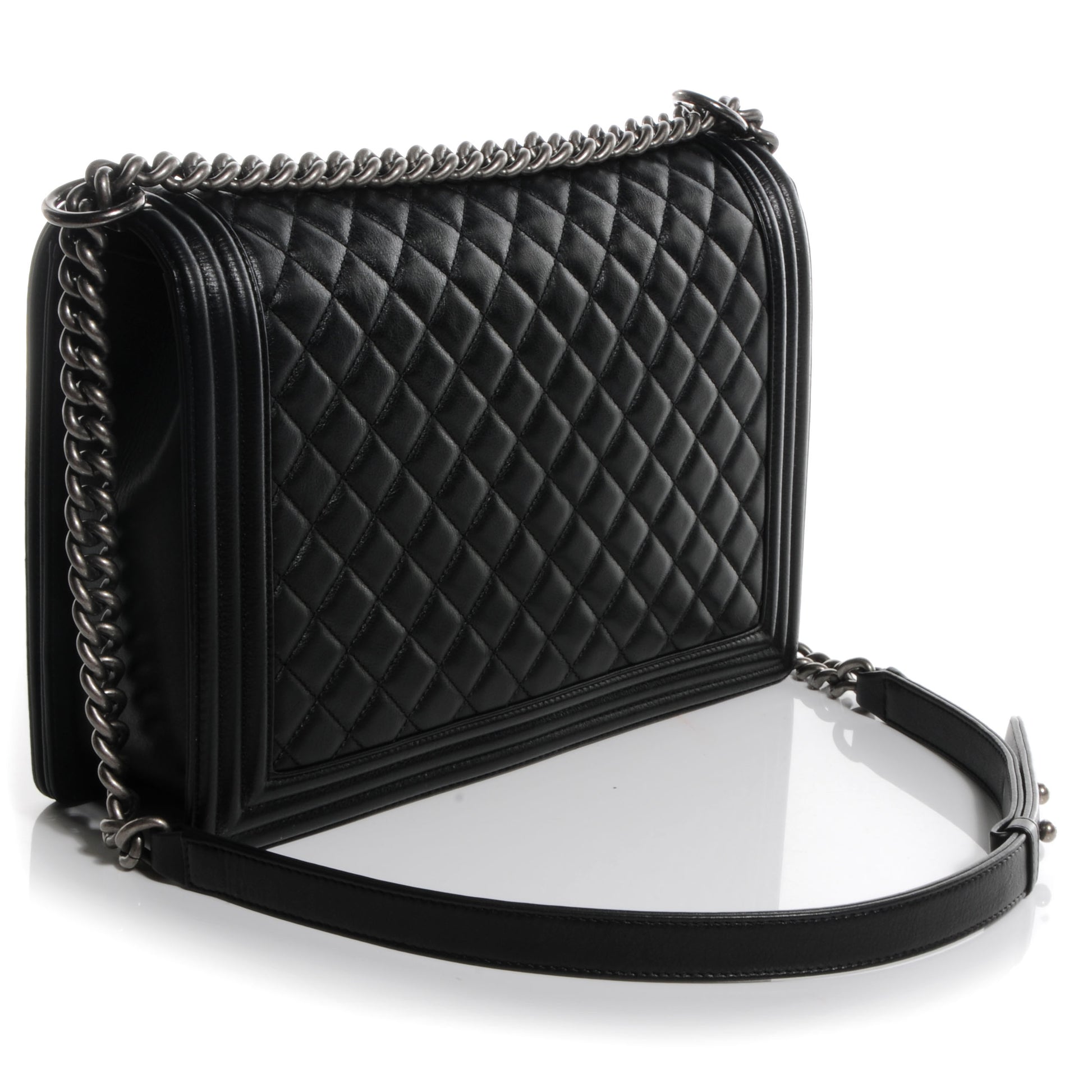 Chanel Calfskin Quilted Large Boy Flap Black 3 of 10