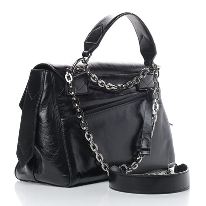 Givenchy Creased Patent Calfskin Small ID Flap Black 2 of 4