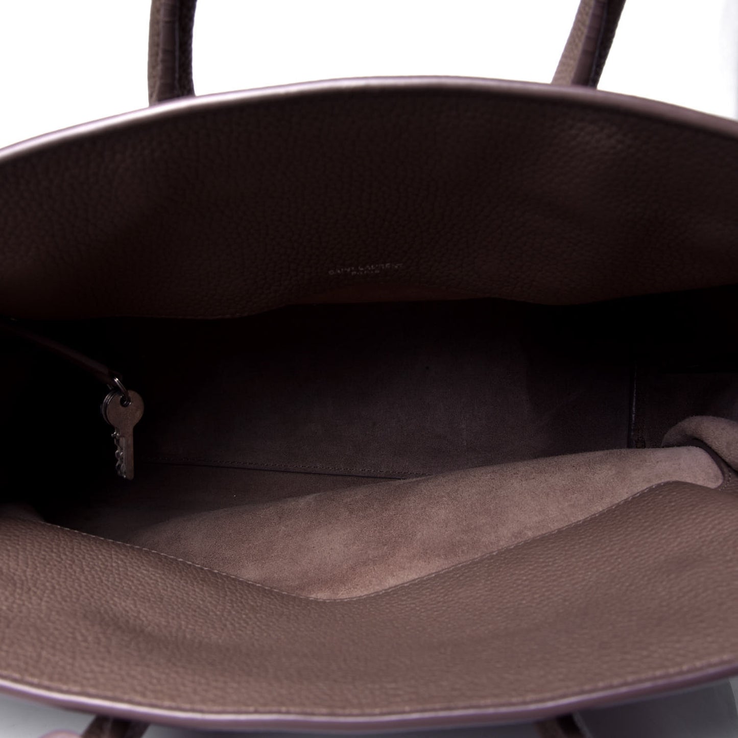 Grained Calfskin Small Supple Sac de Jour Brown