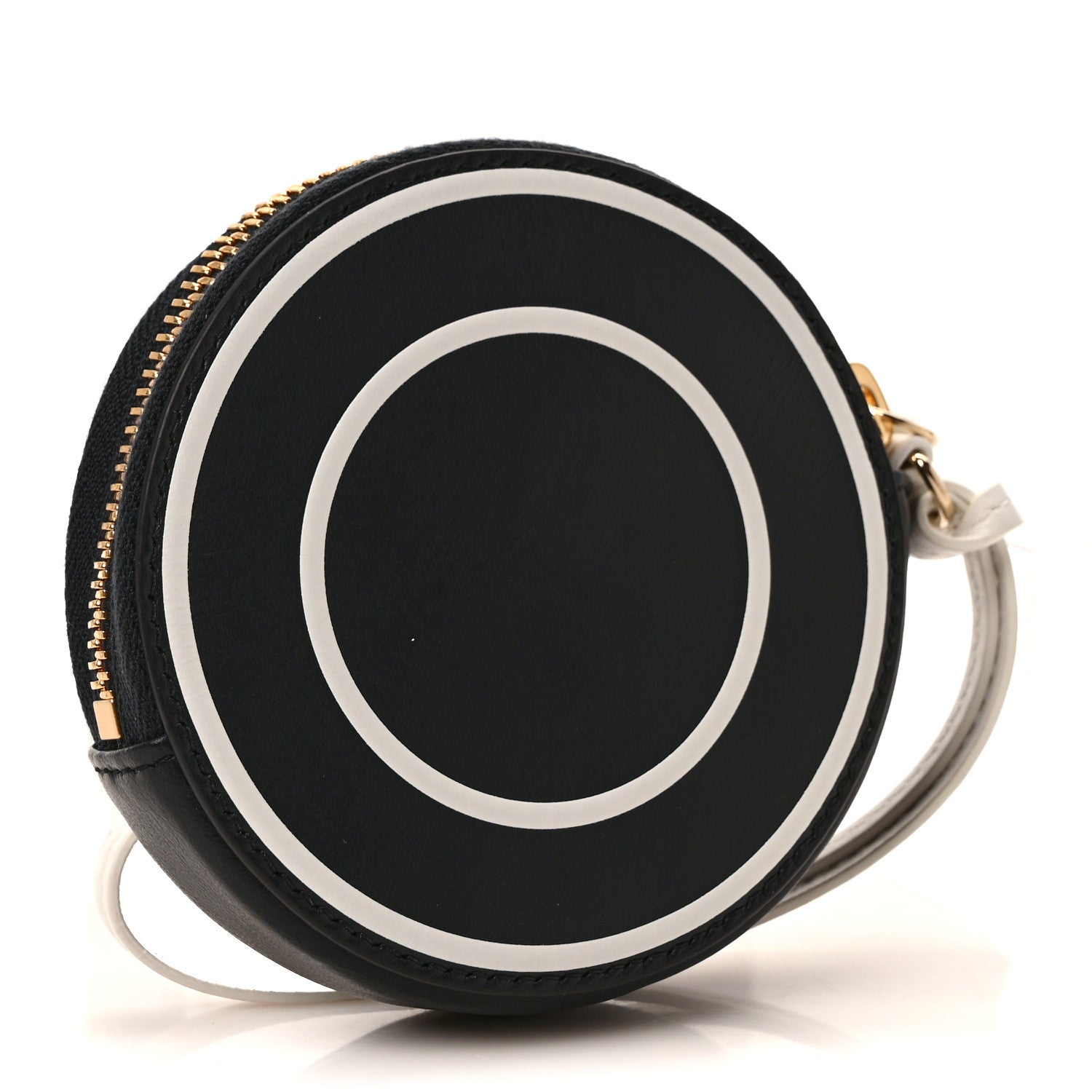 Christian Dior Calfskin Vibe Round Coin Purse Blue White 3 of 6