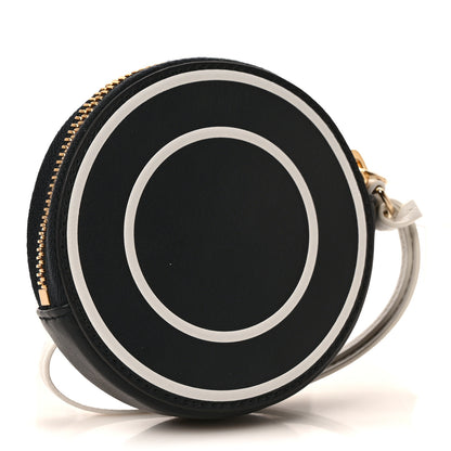 Christian Dior Calfskin Vibe Round Coin Purse Blue White 3 of 6
