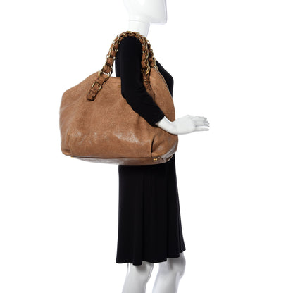 Prada Cervo Lux Chain Bag Tan 2 of 8