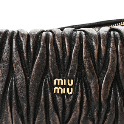 Miu Miu Nappa Matelasse Pouch Sabbia Caffe 7 of 9