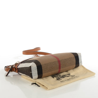 Burberry Mega Check Small Farley Crossbody Clutch Bag Saddle Brown 4 of 7