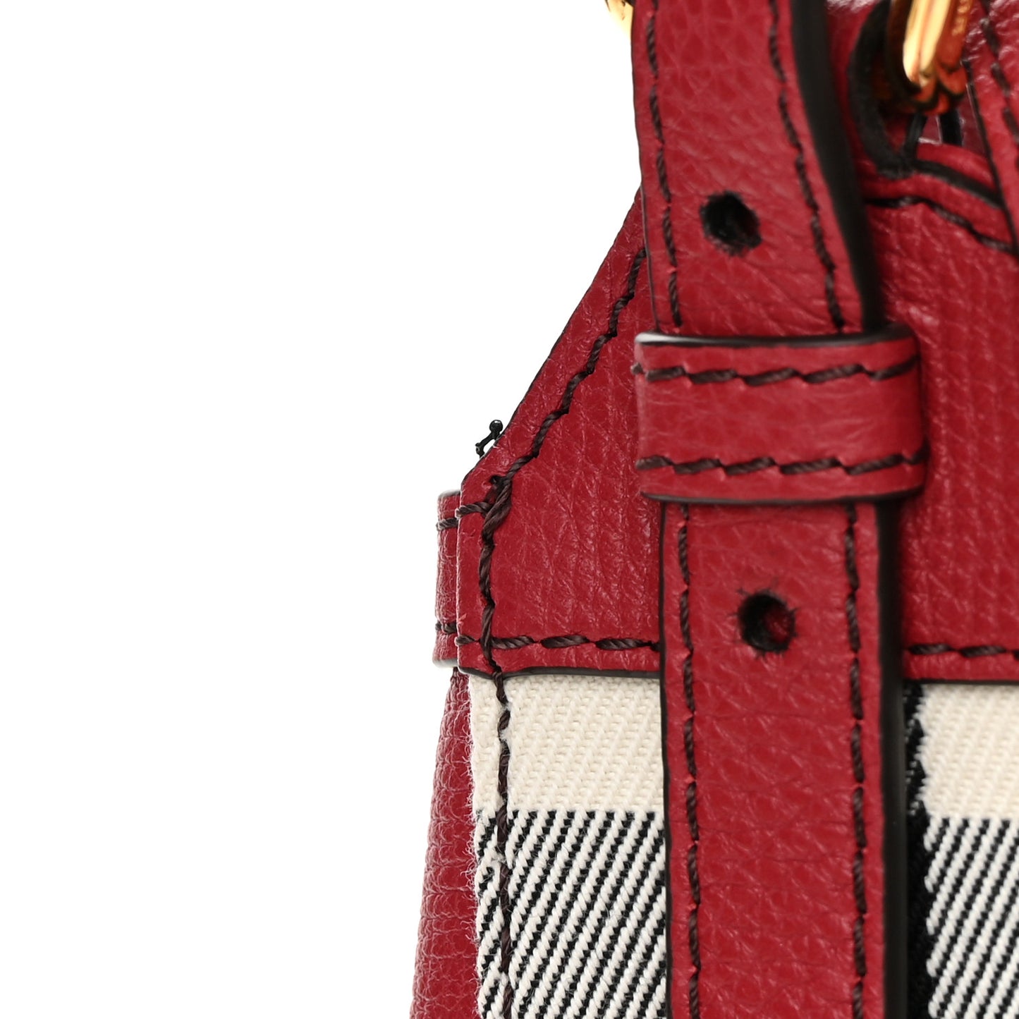 House Check Small Canterbury Tote Russet Red