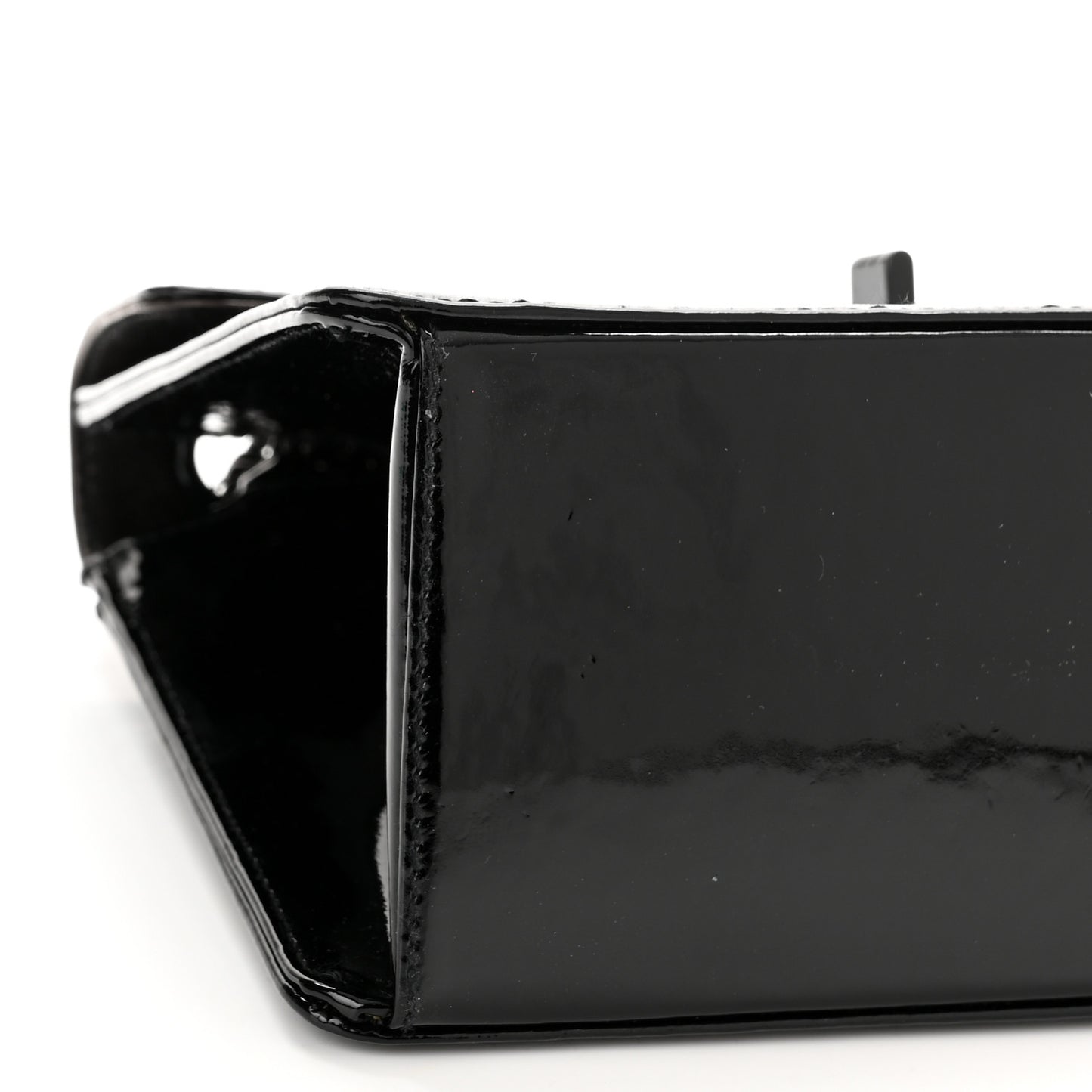 Patent Mini Reissue Flap Black