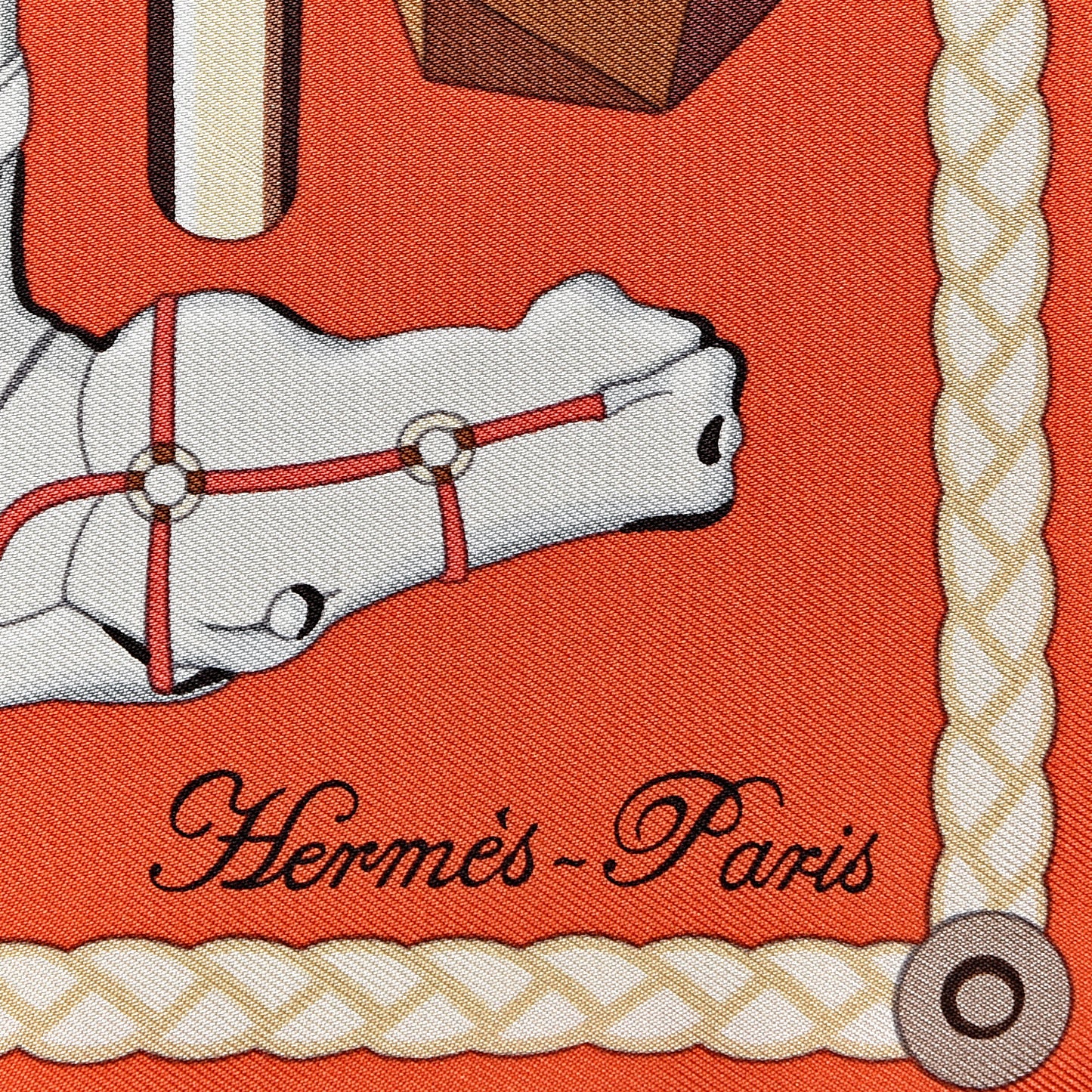 Silk Les Cannes Scarf 90