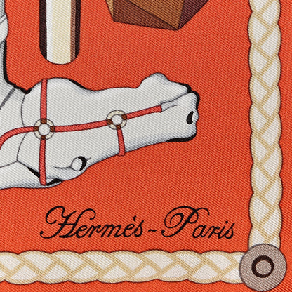 Hermes Silk Les Cannes Scarf 90 3 of 5