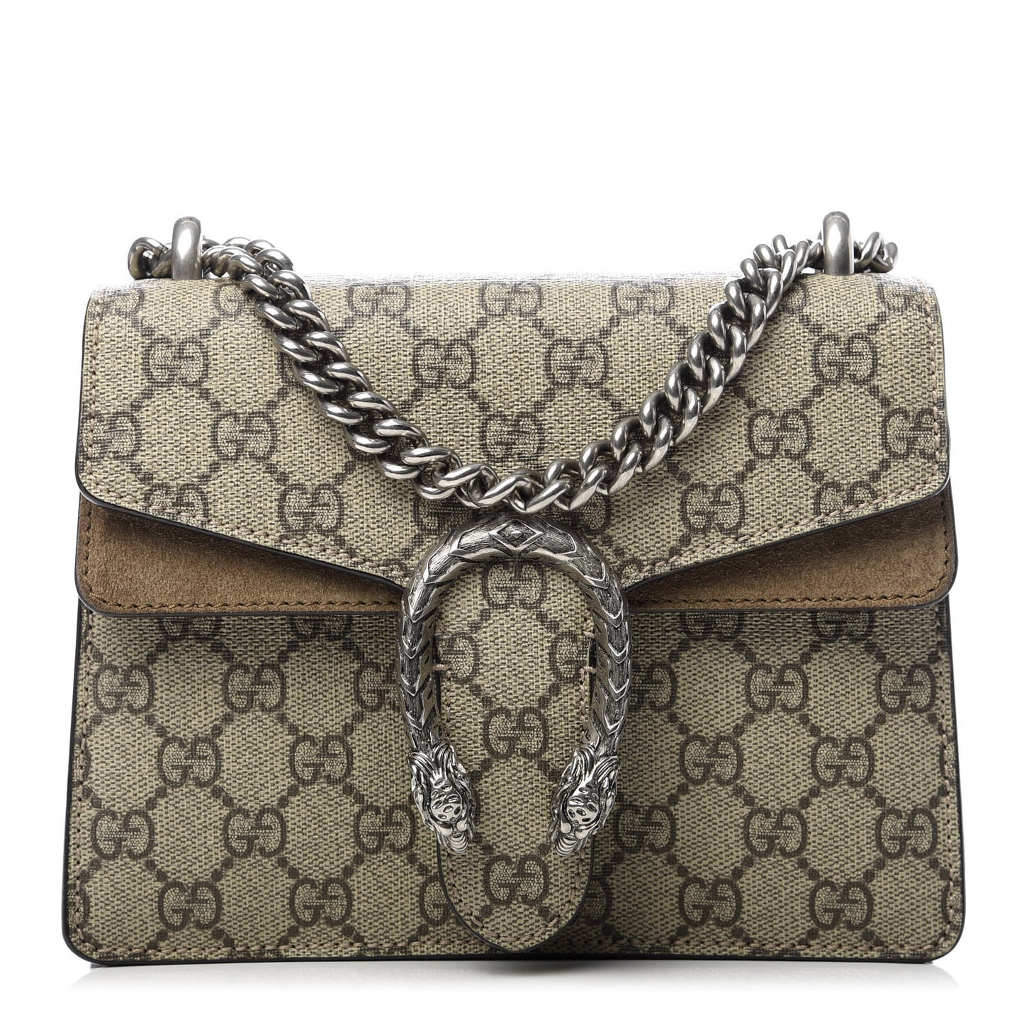 GG Supreme Monogram Mini Dionysus Shoulder Bag Taupe