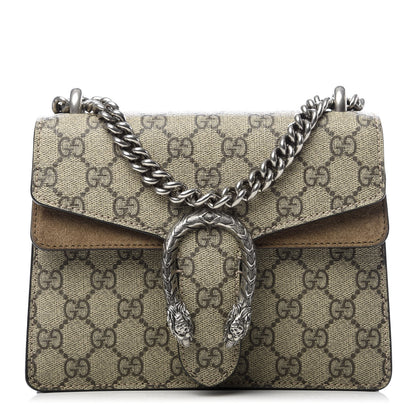 Gucci GG Supreme Monogram Mini Dionysus Shoulder Bag Taupe 1 of 9
