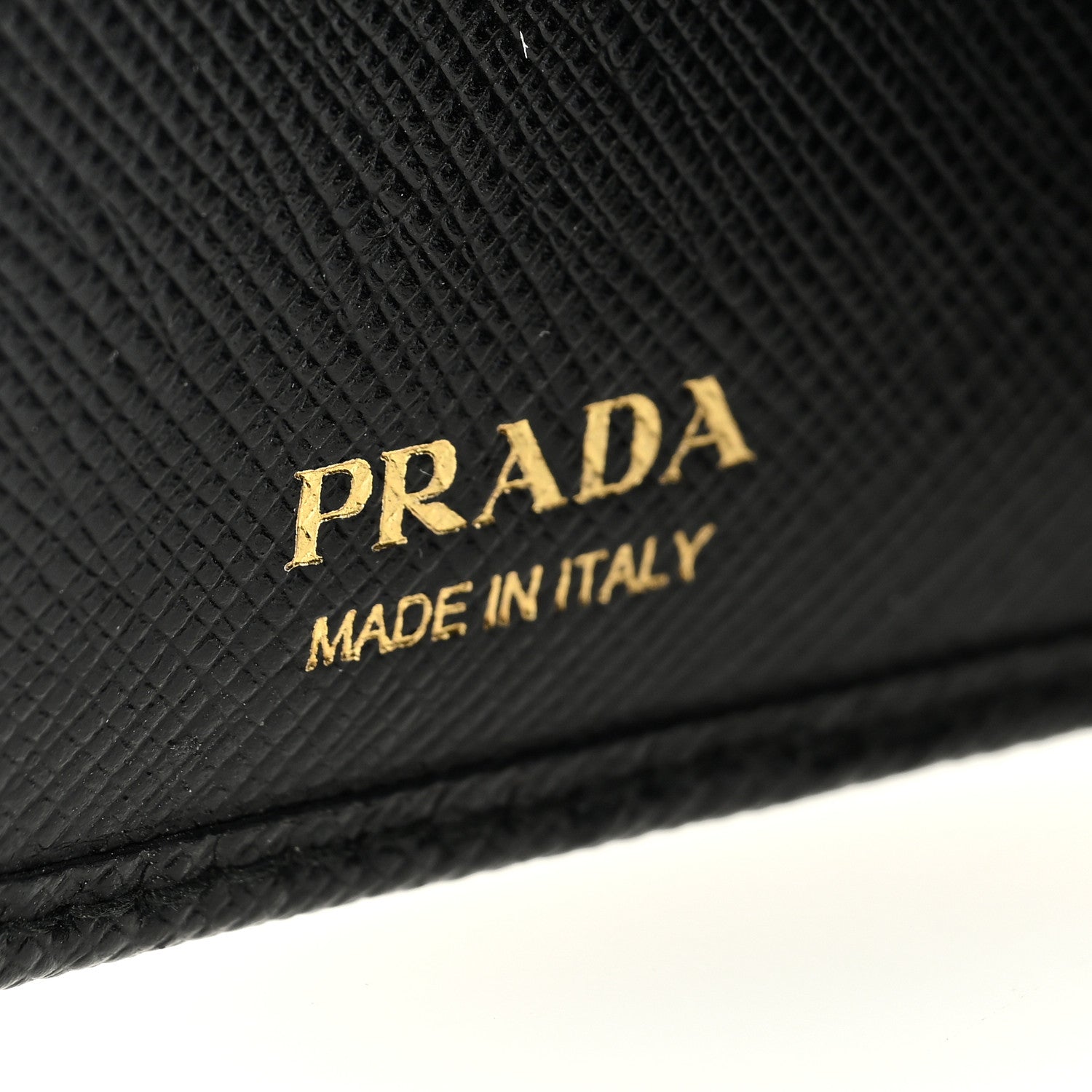 Prada Saffiano Compact Wallet Black 6 of 6