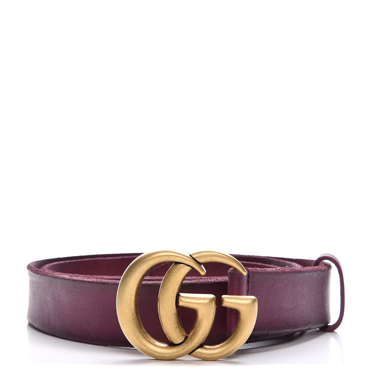 Gucci Faded Calfskin Double G 30mm Belt 95 38 Leaf 1 of 5