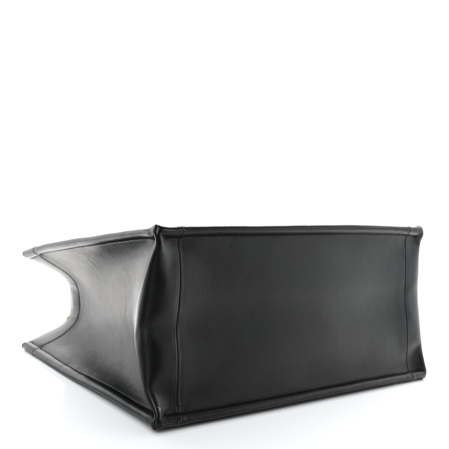Christian Dior Calfskin Macro Cannage Medium Book Tote Black 4 of 10